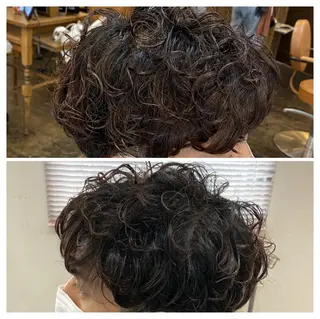 ショート パーマ 髪質改善推し 巽のヘアスタイル