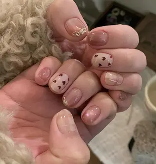 ネイル By moonネイル 🌷ワンホン/韓国風のネイルデザイン