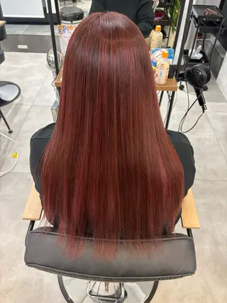 ロング [髪質改善]メテオ ストレート/あいとのヘアスタイル