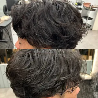 パーマ メンズ 土屋 竣奨のヘアスタイル
