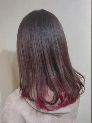 セミロング カラー 💜 MINORI💜のヘアスタイル