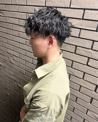 パーマ メンズ 志賀 あずみのヘアスタイル