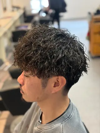 パーマ メンズ メンズ特化/パーマ/ フェードWATARUのヘアスタイル