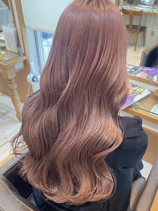 ロング カラー HIDERO/渋谷/ 韓国/顔周りカットのヘアスタイル