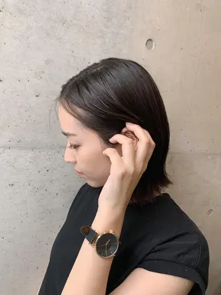 ミディアム Libre 西野圭一のヘアスタイル