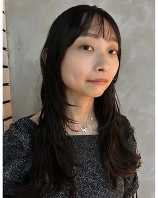 セミロング デザインパーマ/ カット/nanaのヘアスタイル