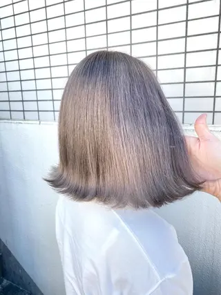 ミディアム カラー エフェクトブリーチ 🌟前澤啓太朗のヘアスタイル