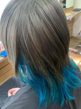 ミディアム カラー 😎newi池袋😎 ミタショウタのヘアスタイル