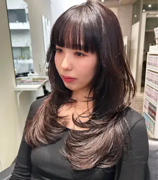 ロング risako🇰🇷 韓国ヘア/レイヤーのヘアスタイル