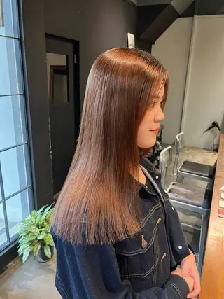 ロング miyabi🌙 大阪／梅田ヘアカラーのヘアスタイル