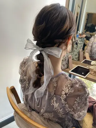 ミディアム ✨色持ちの良い艶 カラー✨蟹江真世のヘアスタイル