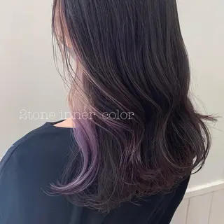 セミロング カラー ぱつっとボブ/ 小野あかねのヘアスタイル