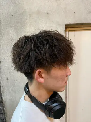 ショート パーマ メンズ 🏆メンズヘア特化 🥇代表りんぺーのヘアスタイル
