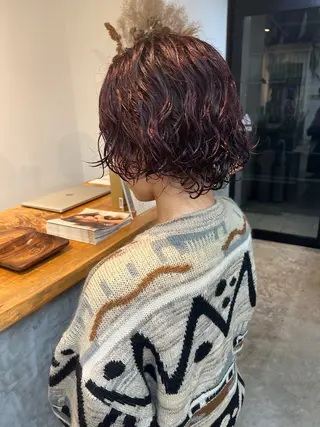 ショート 透明感カラー🫧 高田李胡のヘアスタイル