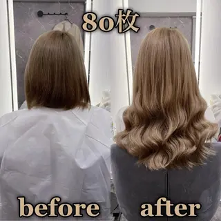 ロング KOSEI シールエクステのヘアスタイル