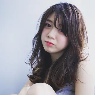 ミディアム セミロング カラー パーマ TOSHIO ICHIMURAのその他イメージ