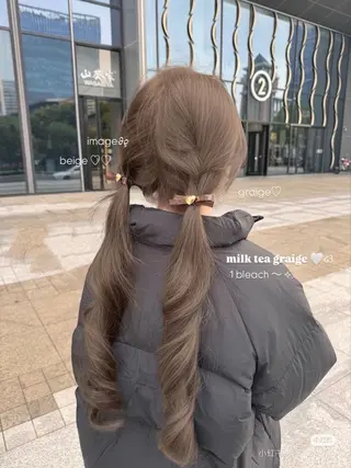 カラー 透明感ベージュ🎀 Anju/渋谷🎀のヘアスタイル