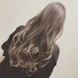 ロング カラー パーマ 吉河 克則のヘアスタイル