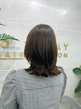 ミディアム カラー 本格ヘッドスパ🌿 ×ヘア 佐藤のヘアスタイル