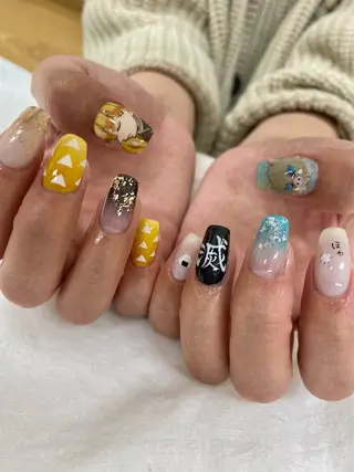 ミディアム 池袋痛ネイル Nok. 渡辺のネイルデザイン