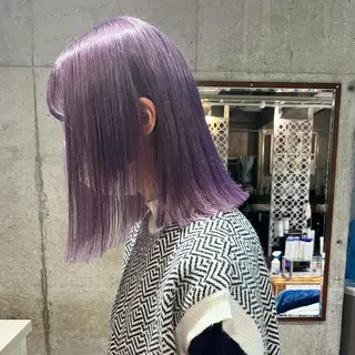 ミディアム カラー 堺 鳳 ママ美容師 yukariのヘアスタイル