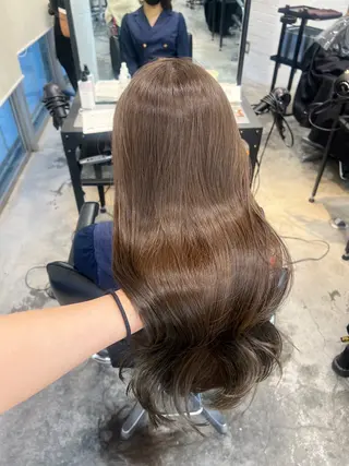 セミロング カラー ヘアアレンジ 天神レイヤーカット No.1💖マユカのヘアスタイル