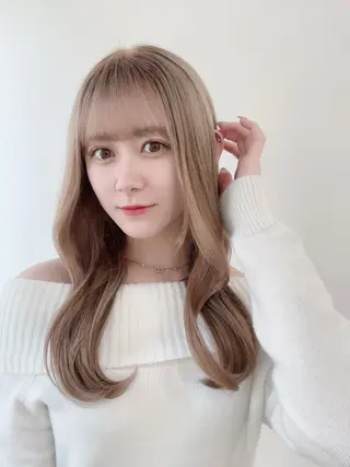 セミロング カラー 渋谷レイヤーカット❌ 縮毛矯正専門/武田涼のヘアスタイル
