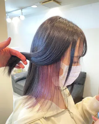 ショート カラー 色ムラ修正の神様 新宿ハイトーンかすみのヘアスタイル