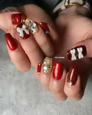 ネイル 3dパーツ/流行り 👧shushu❤️のネイルデザイン