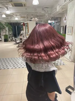 セミロング カラー 外山 なつ美のネイルデザイン