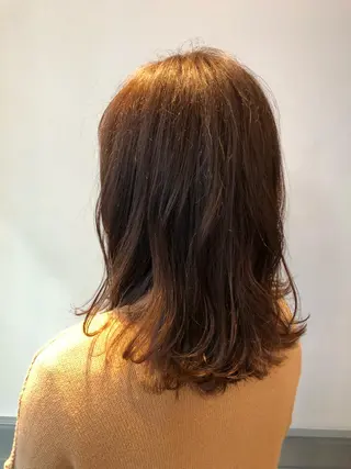 セミロング カラー レイヤーカット✂️ 横浜No1♡下鳥翔子のヘアスタイル