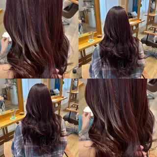 ロング カラー RINNO🌷透明感 カラー/縮毛矯正のヘアスタイル