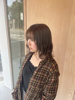 ミディアム 西能 心音のヘアスタイル