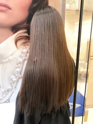 ロング パーマ 丸みショートボブ/ タッセルボブ 吉野のヘアスタイル