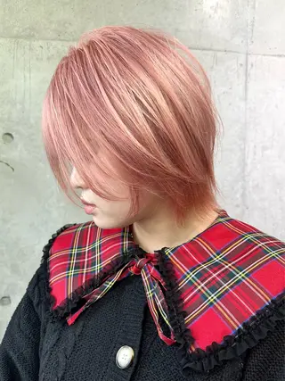 ショート カラー かずくん🦩名古屋 ハイトーン/レイヤーのヘアスタイル