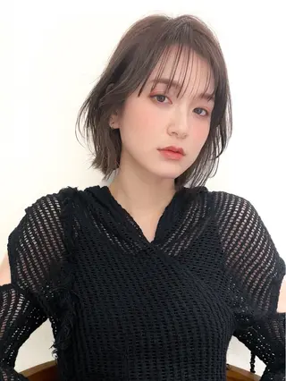 ショート カラー 小顔ボブ jilblanカホのヘアスタイル
