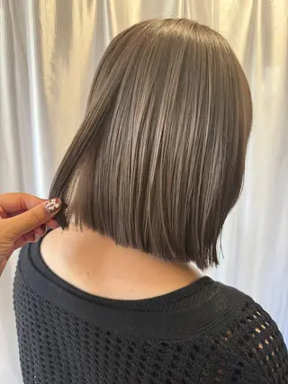 ミディアム カラー ミキ美容室 マコのヘアスタイル
