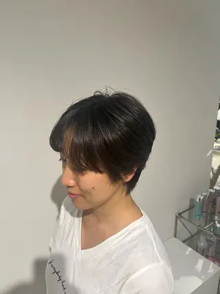 ショート 宇佐美佳/美髪 ストレート/縮毛矯正のヘアスタイル