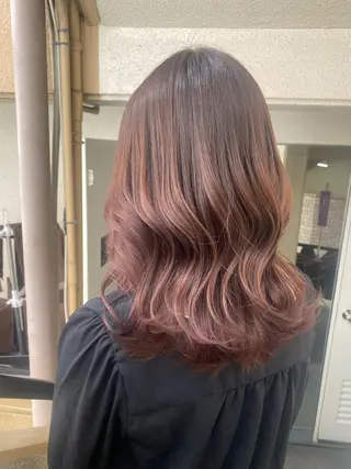 セミロング カラー 和歌山髪質改善 那須優太のヘアスタイル