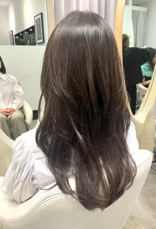 ロング 松下 倫子のヘアスタイル