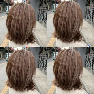 ミディアム ✨縮毛矯正✖︎顔周り レイヤー✨ナカムラのヘアスタイル
