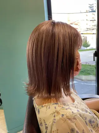 ミディアム 末石 智のヘアスタイル