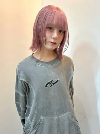 ショート bless所属・韓国ボブ天文館 🎀kanon🎀のヘアスタイル