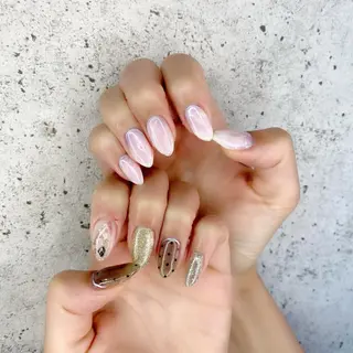 セミロング カラー パーマ ヘアアレンジ メンズ キッズ ネイル マツエク・マツパ Salon Ｋのネイルデザイン