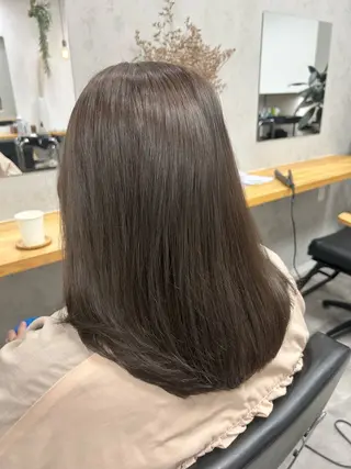 ミディアム カラー コバヤシ リョウのヘアスタイル