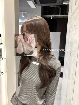 ロング カラー 透明感カラー・レイヤ ー🎀amika🎀のヘアスタイル