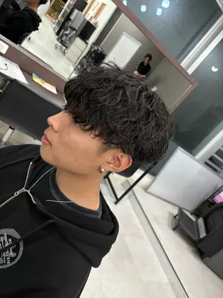 パーマ メンズ メンズパーマ特化 園田 楓莉のヘアスタイル