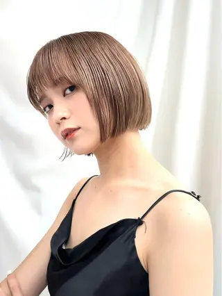 ショート カラー レイヤー専門家 ダブルカラー修のヘアスタイル