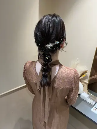 セミロング ヘアアレンジ 🫧tomoka 透明感カラー🫧のヘアスタイル
