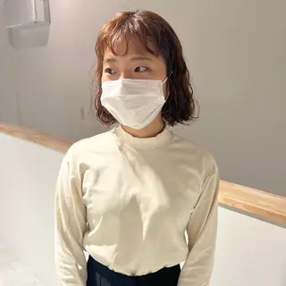 ミディアム パーマ io濱川 遥のヘアスタイル